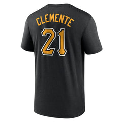 Roberto Clemente Pittsburgh Pirates Nike Legend Name & Number Performance T-Shirt - Black T-shirts