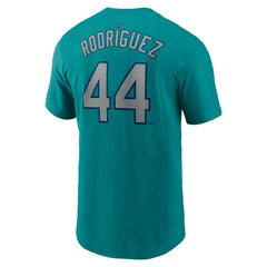 Julio Rodríguez Seattle Mariners Nike Fuse Name & Number Inline T-Shirt - Teal T-shirts