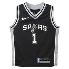 Victor Wembanyama San Antonio Spurs Preschool Swingman Player Jersey Icon Edition Black - Nike