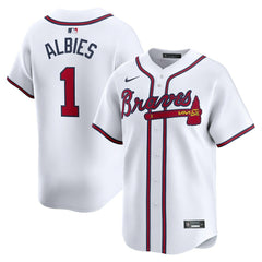 Ozzie Albies Atlanta Braves Nike Home Limited Player Jersey - White Jerseys