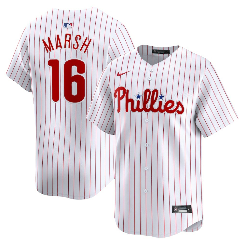 Brandon Marsh Philadelphia Phillies Nike Home Limited Player Jersey - White Jerseys
