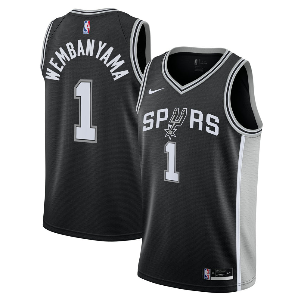 Victor Wembanyama San Antonio Spurs Youth Swingman Jersey Icon Edition Black - Nike