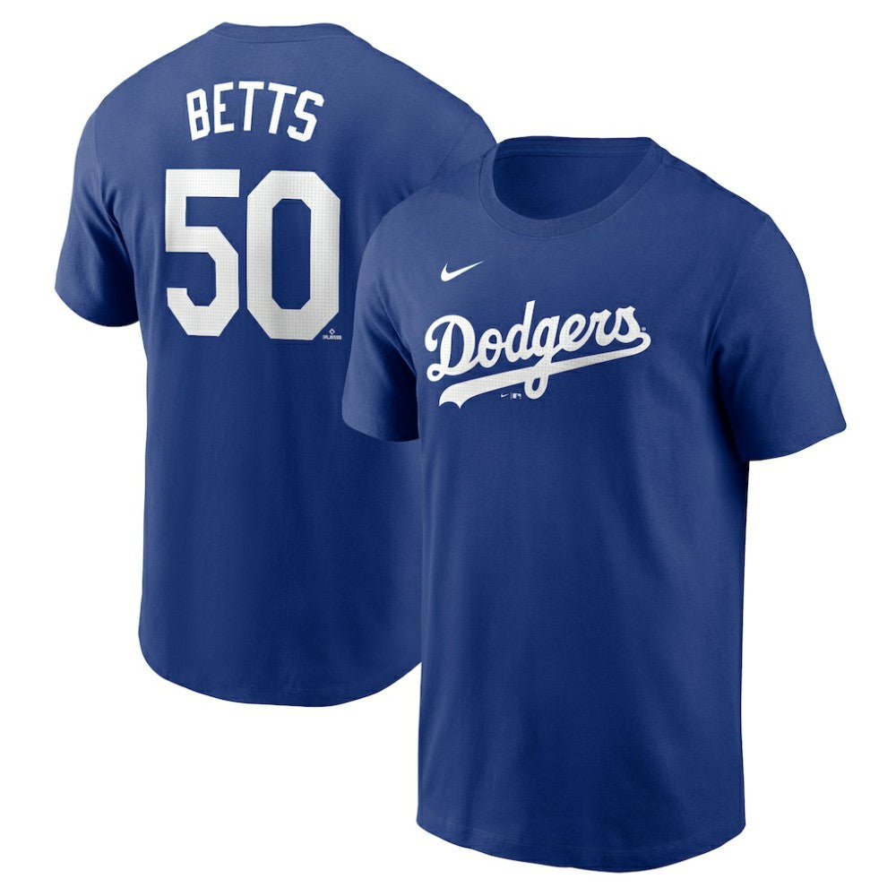 Mookie Betts Los Angeles Dodgers Nike Fuse Name & Number T-Shirt - Royal T-shirts