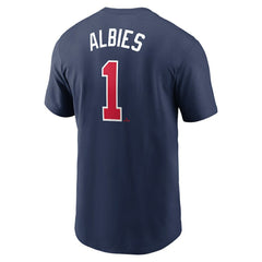 Ozzie Albies Atlanta Braves Nike Fuse Name & Number T-Shirt - Navy T-shirts