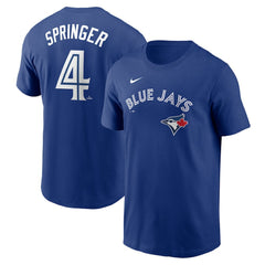 George Springer Toronto Blue Jays Nike Fuse Name & Number T-Shirt - Royal T-shirts