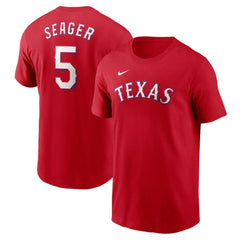 Corey Seager Texas Rangers Nike Fuse Name & Number T-Shirt - Red T-shirts