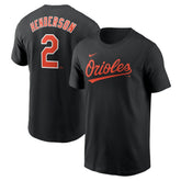 Gunnar Henderson Baltimore Orioles Nike Fuse Name & Number T-Shirt - Black T-shirts