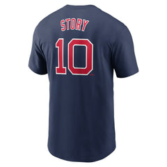 Trevor Story Boston Red Sox Nike Fuse Name & Number T-Shirt - Navy T-shirts