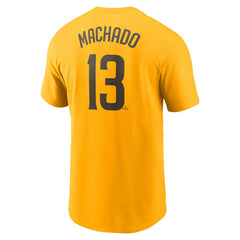 Manny Machado San Diego Padres Nike Fuse Name & Number T-Shirt - Gold T-shirts