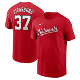 Stephen Strasburg Washington Nationals Nike Fuse Name & Number T-Shirt - Red T-shirts