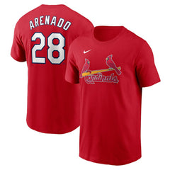Nolan Arenado St. Louis Cardinals Nike Fuse Name & Number T-Shirt - Red T-shirts