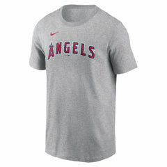 Mike Trout Los Angeles Angels Nike Fuse Name & Number T-Shirt - Gray T-shirts