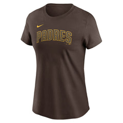 Yu Darvish San Diego Padres Nike Women's Cooperstown Collection Fuse Name & Number T-Shirt - Brown T-shirts