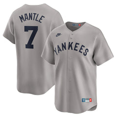 Mickey Mantle New York Yankees Nike Throwback Cooperstown Collection Limited Jersey - Gray Jerseys