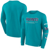 Charlotte Hornets Baseline Long Sleeve T-Shirt Teal - Fanatics