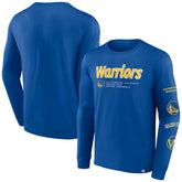 Golden State Warriors Baseline Long Sleeve T-Shirt Royal - Fanatics outlet