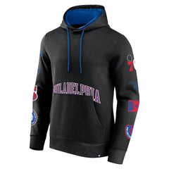 Philadelphia 76ers Home Court Pullover Hoodie Black - Fanatics