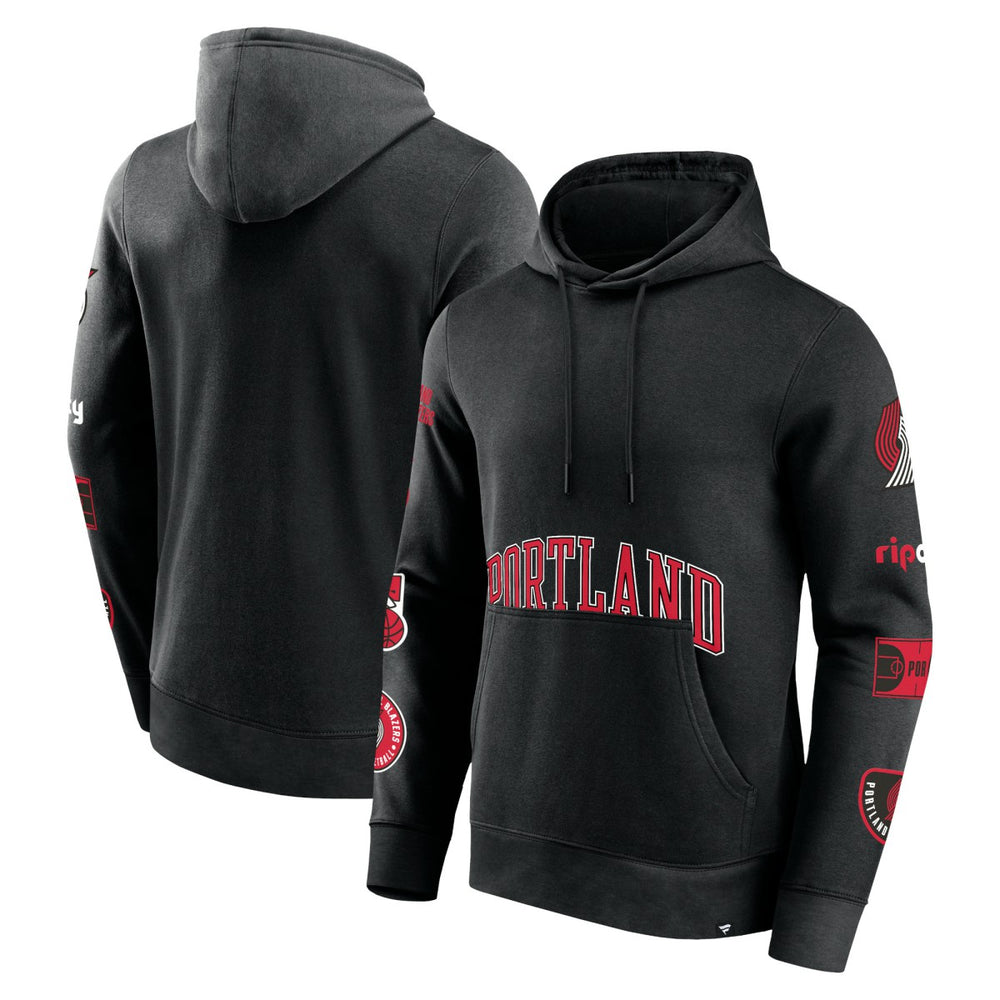 Portland Trail Blazers Home Court Pullover Hoodie Black - Fanatics