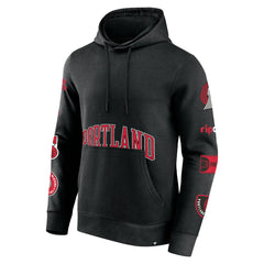 Portland Trail Blazers Home Court Pullover Hoodie Black - Fanatics