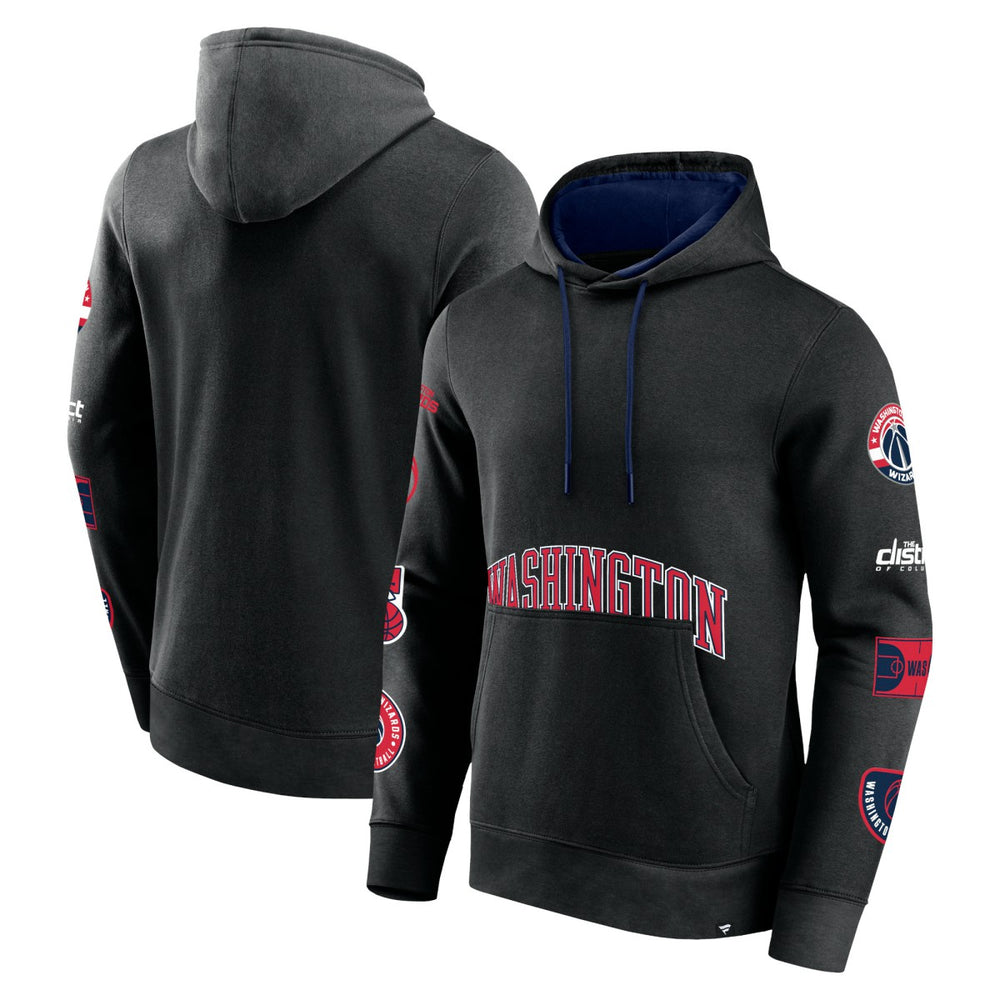 Washington Wizards Home Court Pullover Hoodie Black - Fanatics