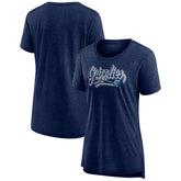 Memphis Grizzlies Women's League Leader Tri-Blend T-Shirt Heather Navy - Fanatics