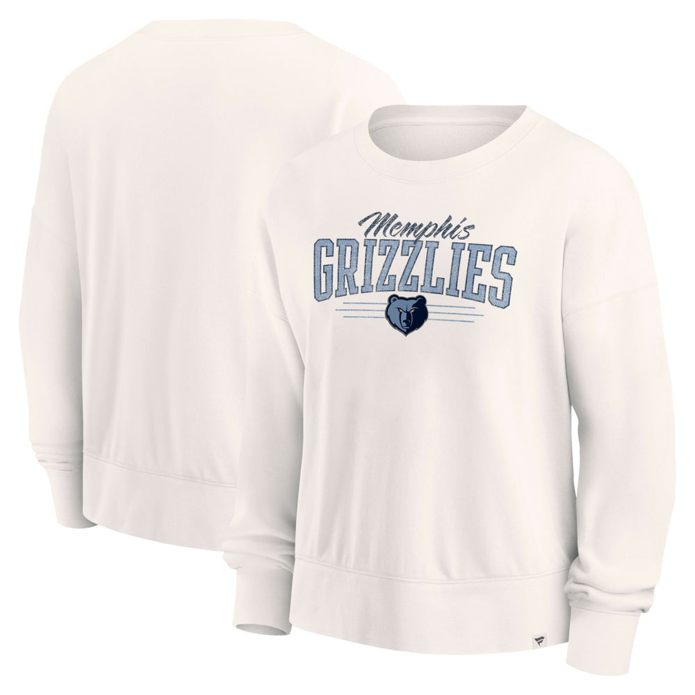 Memphis Grizzlies Women's Close the Game Pullover Sweatshirt Cream - Fanatics