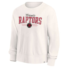 Toronto Raptors Women's Close the Game Pullover Sweatshirt Cream - Fanatics