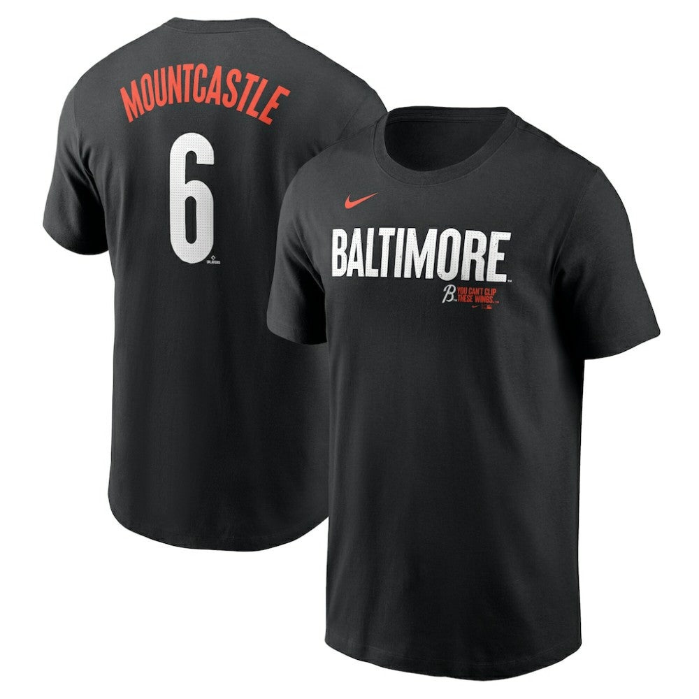 Ryan Mountcastle Baltimore Orioles Nike City Connect Fuse Name & Number T-Shirt - Black T-shirts