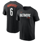 Ryan Mountcastle Baltimore Orioles Nike City Connect Fuse Name & Number T-Shirt - Black T-shirts