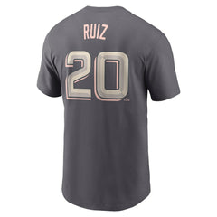 Keibert Ruiz Washington Nationals Nike City Connect Fuse Name & Number T-Shirt - Gray T-shirts
