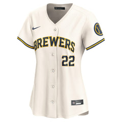 Christian Yelich Milwaukee Brewers Nike Women's Home Limited Player Jersey - Cream Jerseys