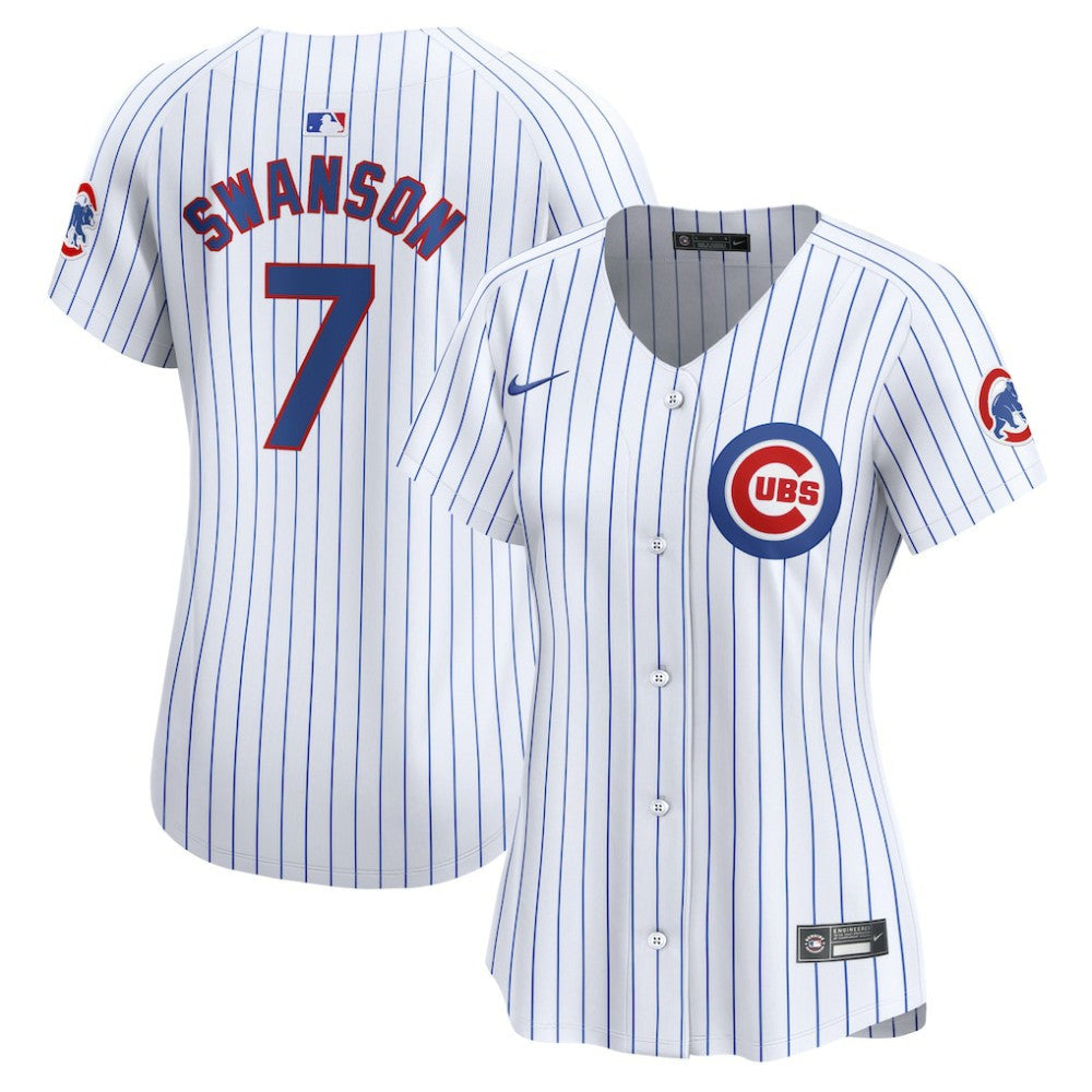 Dansby Swanson Chicago Cubs Nike Women's Home Limited Player Jersey - White Jerseys