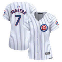 Dansby Swanson Chicago Cubs Nike Women's Home Limited Player Jersey - White Jerseys