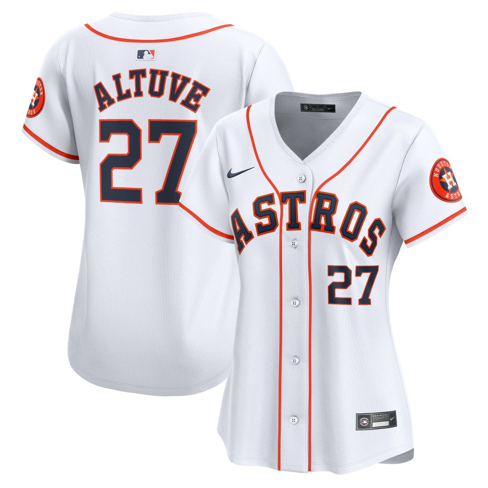 Jose Altuve Houston Astros Nike Women's Home Limited Player Jersey - White Jerseys