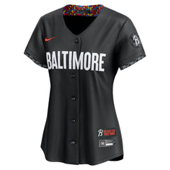 Adley Rutschman Baltimore Orioles Nike Women's City Connect Limited Player Jersey - Black Jerseys
