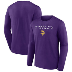Minnesota Vikings Advance to Victory Long Sleeve T-Shirt - Purple T-shirts