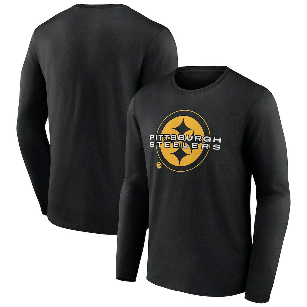 Pittsburgh Steelers Advance to Victory Long Sleeve T-Shirt - Black T-shirts