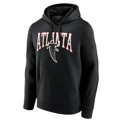 Atlanta Falcons Gridiron Classics Campus Standard Pullover Hoodie - Black Hoodies