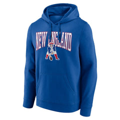 New England Patriots Gridiron Classics Campus Standard Pullover Hoodie - Royal Hoodies
