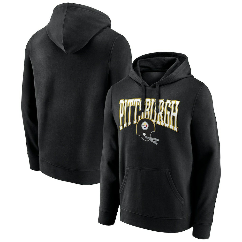 Pittsburgh Steelers Gridiron Classics Campus Standard Pullover Hoodie - Black Hoodies