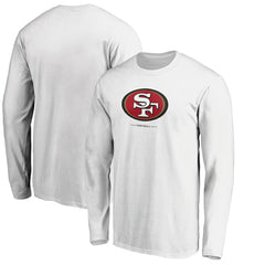 San Francisco 49ers Team Lockup Long Sleeve T-Shirt - White T-shirts