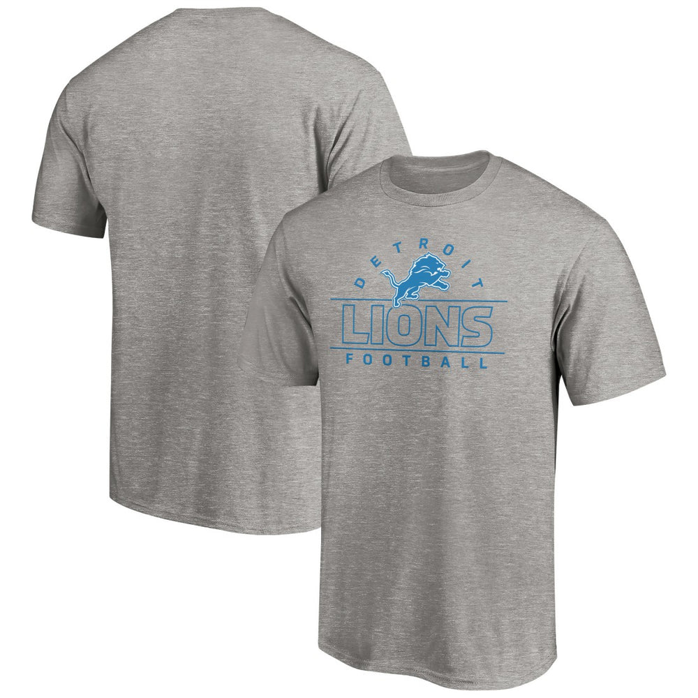 Detroit Lions Dual Threat T-Shirt - Heather Gray T-shirts