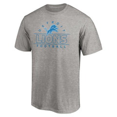 Detroit Lions Dual Threat T-Shirt - Heather Gray T-shirts