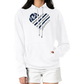 New York Yankees G-III 4Her by Carl Banks Women's Heart Fleece Pullover Hoodie - White Hoodies