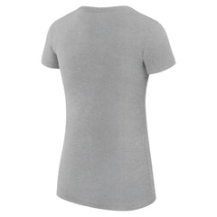 Minnesota Twins G-III 4Her by Carl Banks Women's Super-Slim Fit Lightweight Heart Graphic T-Shirt - Heather Gray T-shirts