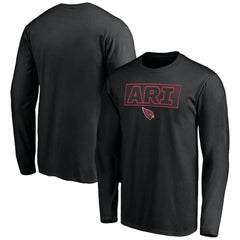 Arizona Cardinals Squad Throwbacks Long Sleeve T-Shirt - Black T-shirts