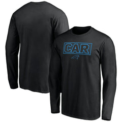 Carolina Panthers Squad Throwbacks Long Sleeve T-Shirt - Black T-shirts