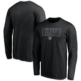 Las Vegas Raiders Squad Throwbacks Long Sleeve T-Shirt - Black T-shirts