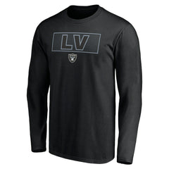Las Vegas Raiders Squad Throwbacks Long Sleeve T-Shirt - Black T-shirts