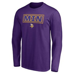 Minnesota Vikings Squad Throwbacks Long Sleeve T-Shirt - Purple T-shirts
